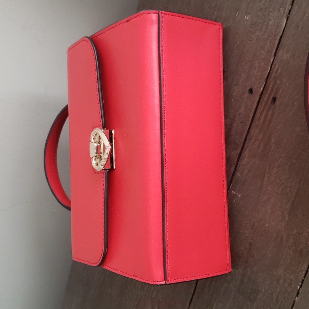 Kate Spade Lovitt Top Handle Crossbody Handbag Coral NEW - Picture 7 of 10